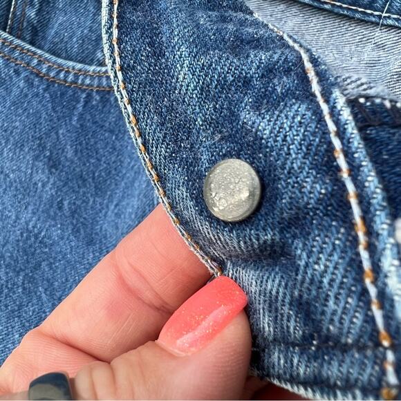 Vintage 80s Ladies Levi’s 501 6-button fly straight original jeans size 15 - Picture 6 of 12